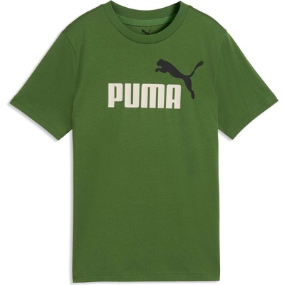 Puma ESSENTIALS 2 COLOR N0.1 LOGO TEE B Zelená,Bílá,Černá – Zboží Dáma