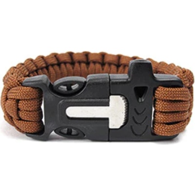 Survival náramok pletený zelený khaki Lodestar F900