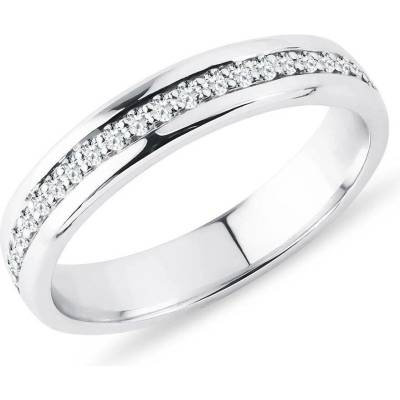 Klenota Pánský diamantový prsten eternity z bílého zlata k0824022