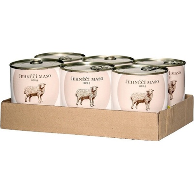 Bohemia Pet Food Jahňacie mäso vo vlastnej šťave 6 x 800 g