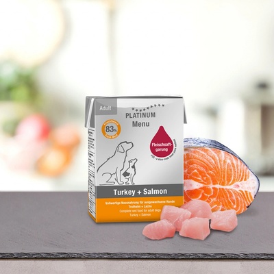Platinum Menu Turkey & Salmon 12 x 185 g