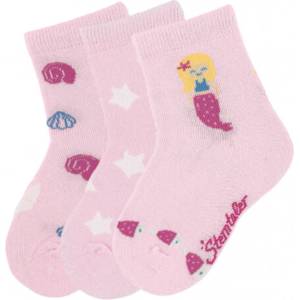 Sterntaler Комплект детски чорапи Sterntaler - С русалка, 19/22, 12-24 месеца, 3 чифта (8322023-702)