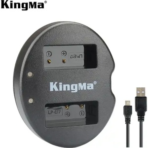 KingMa Зарядно за батерия LP-E17 USB Dual за Canon EOS RP, EOS M6 Mark II, M6, M5, M3, EOS Rebel T8i, T7i, T6i, T6s, EOS Rebel SL3, SL2, EOS 77D Зарядно за батерии