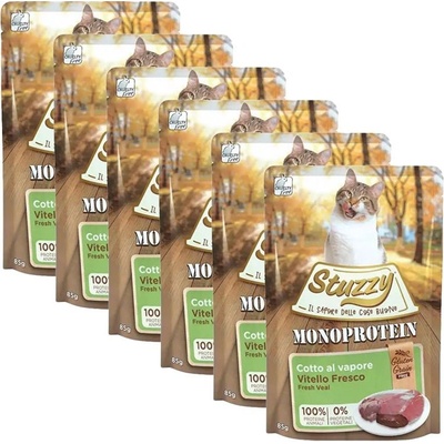 Stuzzy Cat Monoprotein telecí 6 x 85 g