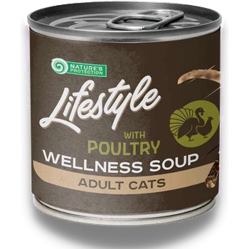 Nature's Protection Wellness Soup for Longhaired Cats With Poultry Супа за дългокосмести котки с домашни птици 140ml