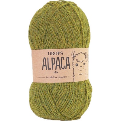 Příze DROPS Alpaca mix 7233 - zlatá olivová