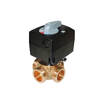 BRV 1066 1" M Kv6.3 Четирипътен ротационен вентил с ел. задвижка 230V (041066-6.3-NR)