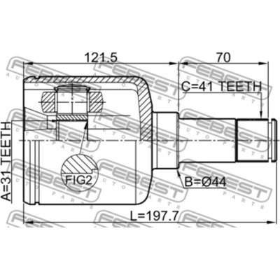 FEB Kloub poloosa FORD TRANSIT 2.2TDCI 11- Levý – Hledejceny.cz