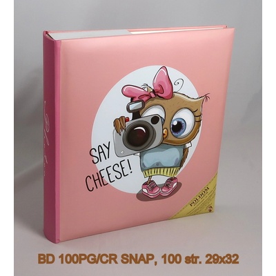 POLDOM klasické album dětské SNAP 29x32 100s, růžové