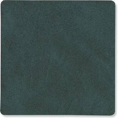 LIND Podtácek Square Nupo tmavě zelená kůže 10x10cm