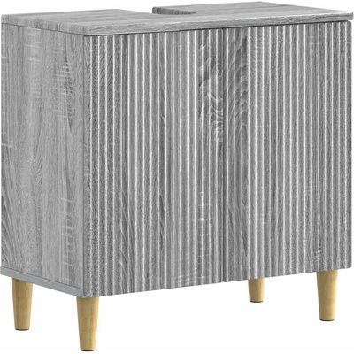 vidaXL Шкаф за мивка в баня ARNHEM Сив Сонома 59, 5 x 31, 5 x 59 см (896571)