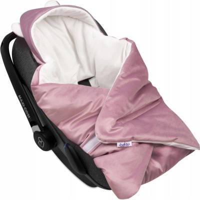 JUKKI Dětská deka do autosedačky nosítka SOFT VELVET plyšová hřejivá Vřes