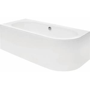 Besco Асиметрична вана Besco Avita 180x80 см, лъскаво бяла, с ляв монтаж (#WAV-180-NL)