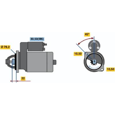 BOSCH STARTER 0 001 115 020