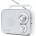 Muse Portable Radio M-051RW White, AUX in