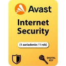 Antivírusy avast! Internet Security, 1 lic. 12 mes.
