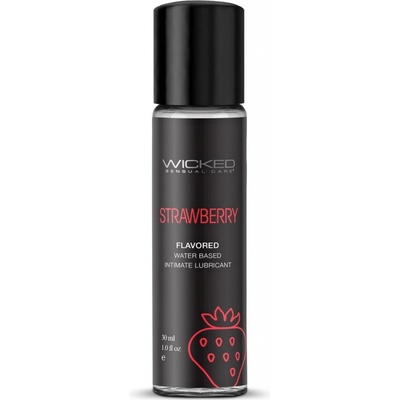 Wicked lubrikačný gél AQUA Strawberry Flavored 30 ml