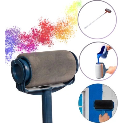 PaintRoller Некапещ валяк за боядисване с резервоар и дълга дръжка - PaintRoller