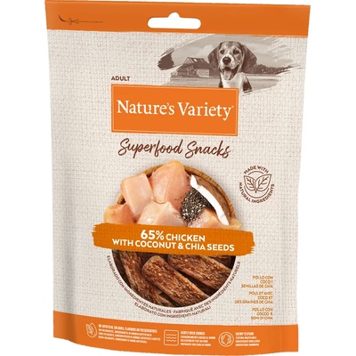 Nature’s Variety 85г Superfood Snacks Nature's Variety, лакомства за кучета - пиле