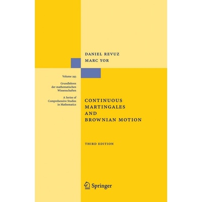 Continuous Martingales and Brownian Motion Yor Marc Pevná vazba