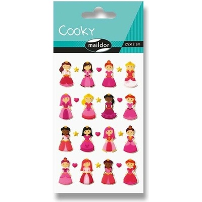 Maildor 3D Cooky samolepky princezné