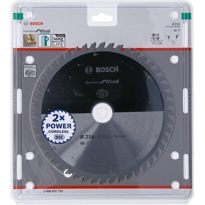 BOSCH kotouč na dřevo 216x30x1,7 Z48 pro aku nářadí PRO Wood – Hledejceny.cz