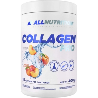 ALLNUTRITION Collagen Pro Powder | with Glucosamine, Chondroitin, Hyaluronic, Boswellia [400 грама] Праскова