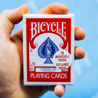 Bicycle Supreme Line Stripper deck Červená