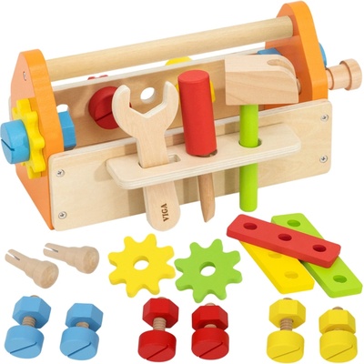 Viga nářadí dřevěná sada v bedýnce 25 x 12 x 14 cm