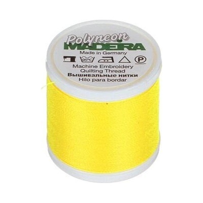 Vyšívací nitě PES Madeira Polyneon (400m) barva 1883 neon sun