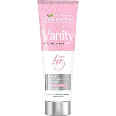 Bielenda Vanity Pro Express depilačný krém na ruky, podpazušie a triesla pre citlivú pokožku Pink Aloe 75 ml