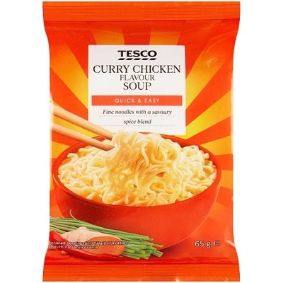 Tesco Instantná rezancová polievka s kuracou a karí príchuťou 65 g