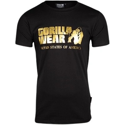 Gorilla Wear pánské tričko s krátkým rukávem Classic t-shirt black Gold
