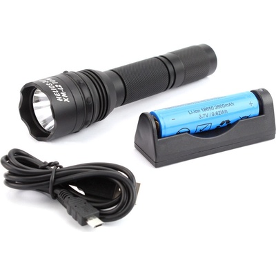 ESP Taktická 10W LED svítilna HELIOS 10-37 1 režim USB nabíjecí adapter a akumulátor – Zbozi.Blesk.cz