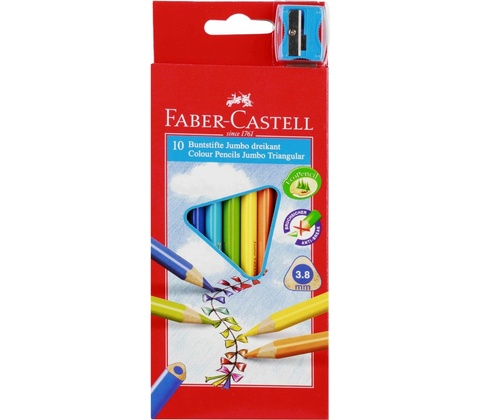 Faber-Castell 116510 Junior Triangular 10ks