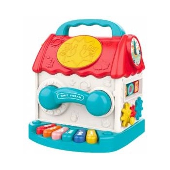 LeanToys Educational House Interactive Cube Rattle Sorter Sounds Colorful