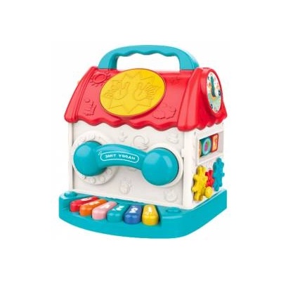 LeanToys Educational House Interactive Cube Rattle Sorter Sounds Colorful