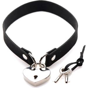 Master Series Lock-It Heart Choker with Lockable Heart