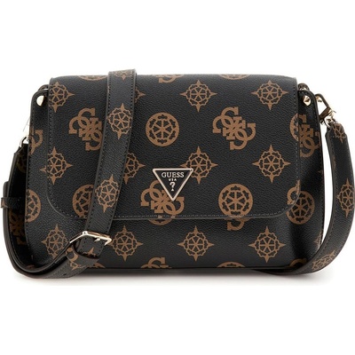 Guess taška MERIDIAN FLAP crossbody HWPG8778200-MLO Hnědý