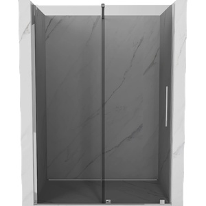 Mexen Velar плъзгаща се душ врата 140 см, графит, хром - 871-140-000-41-01 (871-140-000-41-01)