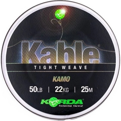 Korda Kable olověnka Tight Weave 25m 50lb gravel