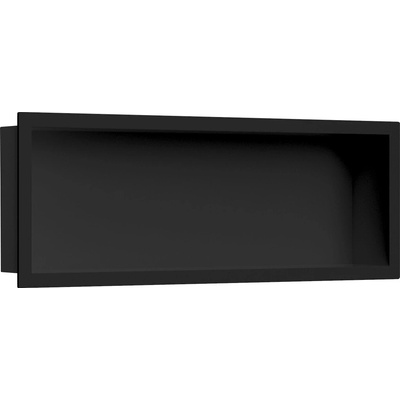 CERANO - Zápustná polička/nika s okrajem do obkladu - černá matná - 60x20x10 cm