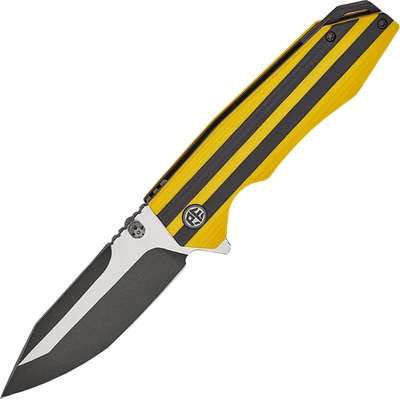 Petrified Fish PFP08 Mocado Black Stonewash K110 Yellow & Black G10 PFP08YDW
