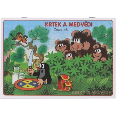 Omaľovánka A5 Krtko a medvede