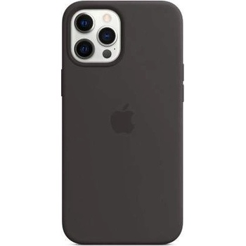 Apple iPhone Silicone Case with MagSafe - оригинален силиконов кейс за iPhone 12 Pro Max с MagSafe (черен)