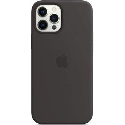 Apple iPhone Silicone Case with MagSafe - оригинален силиконов кейс за iPhone 12 Pro Max с MagSafe (черен)