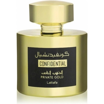 Lattafa Perfumes Confidential Private Gold parfémovaná voda unisex 100 ml