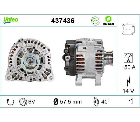 Alternátor VALEO 437436