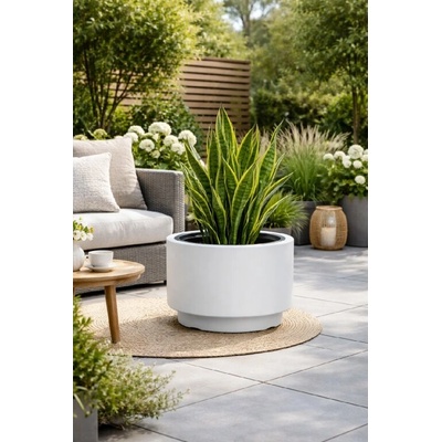 Prosperplast Kvetináč HEOS DLHEN300 29,8cm biely