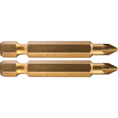 Bit krížový PZ2x50mm S2 2ks TiN